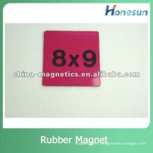 flexible rubber magnet sheet printable number coated PVC